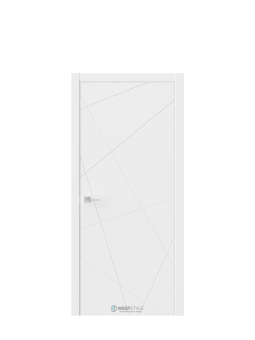 Дверь Prime 1 ДГ  Белый матовый (комплект)			